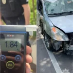 Патрульні зупинили п’яного водія на пошкодженому автомобілі