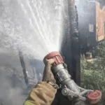 Пожежу у будівельному вагончику поблизу Рівного ліквідували рятувальники