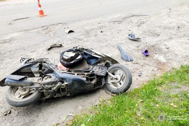 ДТП на Рівненщині: 12-річний водій мопеду зазнав травм