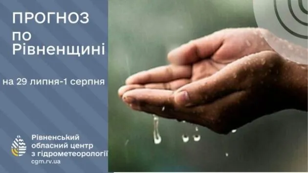 Прогноз погоди на Рівненщині: дощі та грози цього тижня