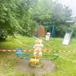 Рівняни занепокоїлися ведмедями на дитячому майданчику