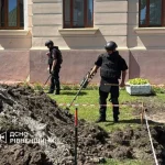 На території Острозької академії виявлено боєприпас під час робіт