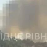 Ліквідація пожежі у Рівному: наслідки падіння уламків ворожого об’єкта