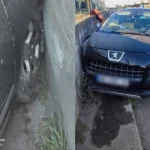 У Рівному угонщик влетів у паркан на викраденому авто
