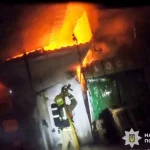 In Rivne, police detained the arsonists of a kiosk at the market