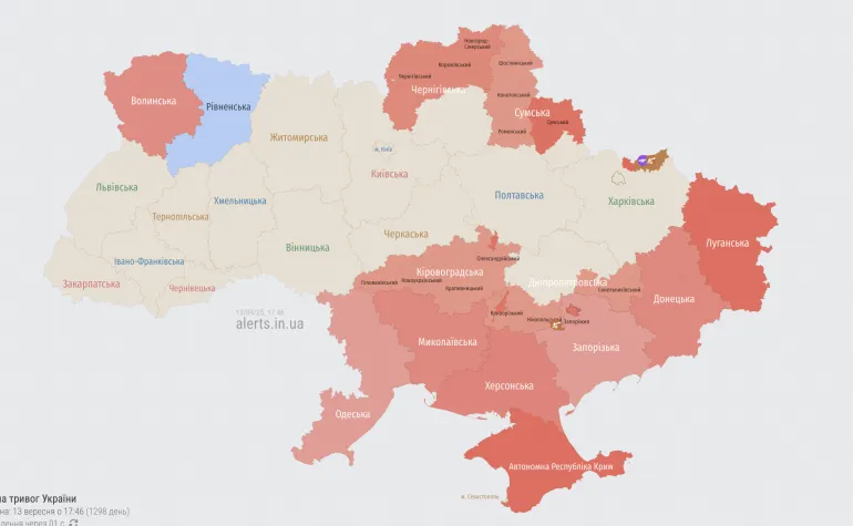 Air Raid Alert in Rivne Region Lasted More Than Two Hours