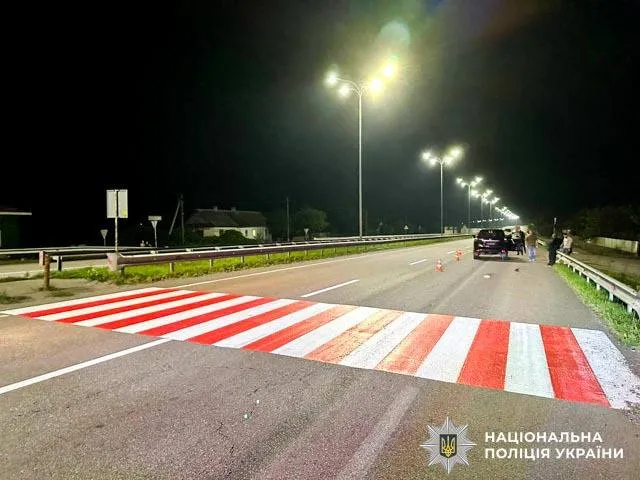 In Rivne District, a Car Hit a Pedestrian at an Unregulated Crossing