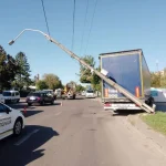 Reinforced Concrete Pole Restored in Rivne After Accident