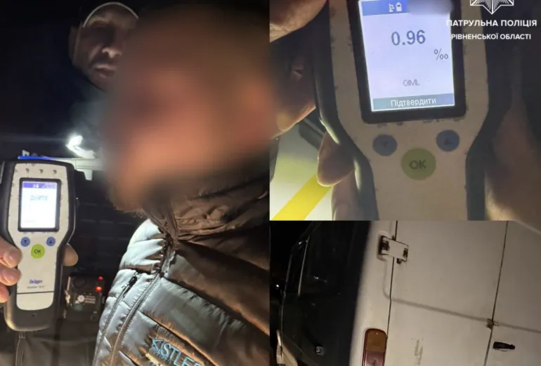A Drunk Driver Arrested in Rivne During Curfew