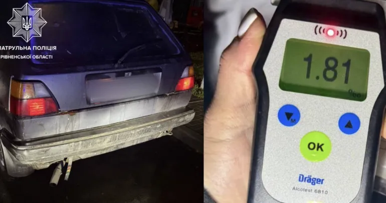 Drunk Drivers Found in Rivne Region Violating Rules