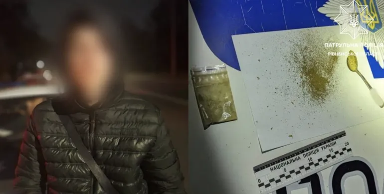 У Рівному патрульні виявили наркотики під час перевірки автомобіля