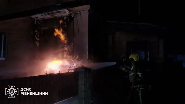 Fire in a Residential Building in Rivne Region: Prompt Extinguishment