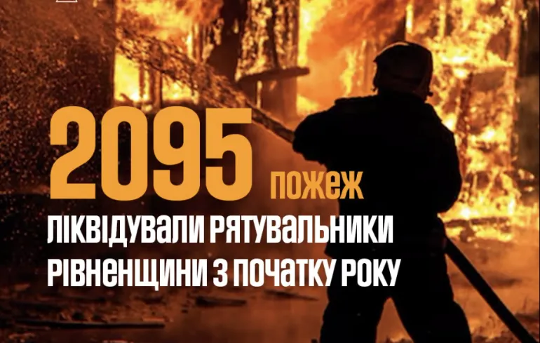 В Ровенской области с начала года произошло более 2000 пожаров