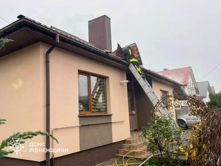Пожежа в житловому будинку у селі Біла Криниця поблизу Рівного