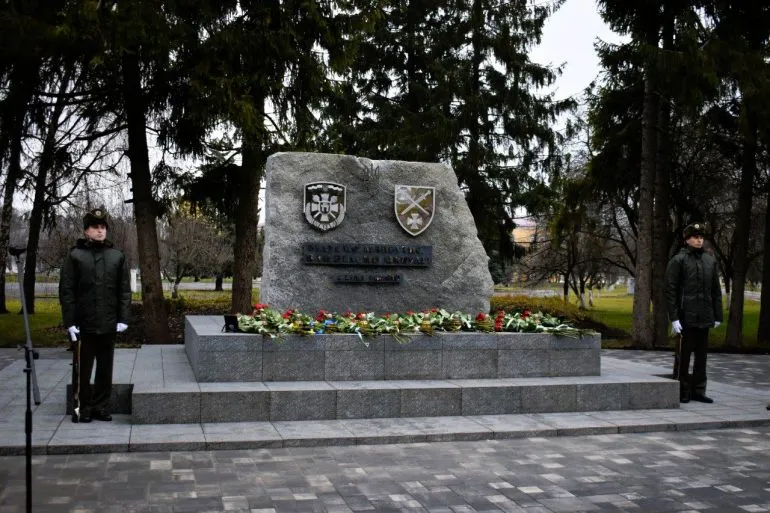 A Memorial for Fallen Military Defenders Opens in Rivne