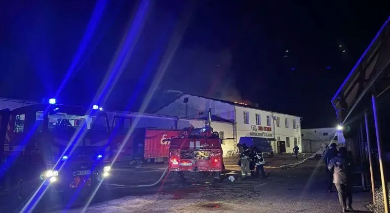 Fire Breaks Out in Furniture Showroom in Rivne Region