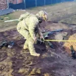 Photo of the Aftermath of a Drone Attack in Rivne Region