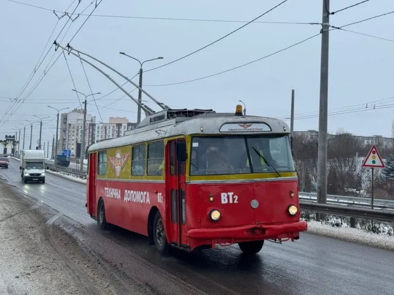 Trolleybus to Horodok Departed from Rivne for Network Inspection