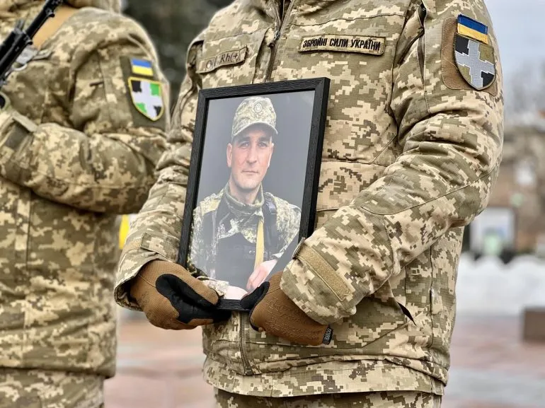 Прощание с Героем Украины Дмитрием Тарасевичем в Ровно