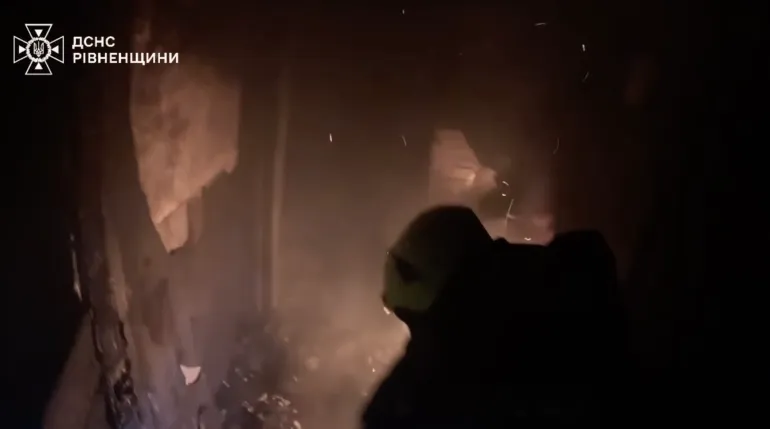 Fire in Klevan: Man Sustains Burns While Extinguishing Flames