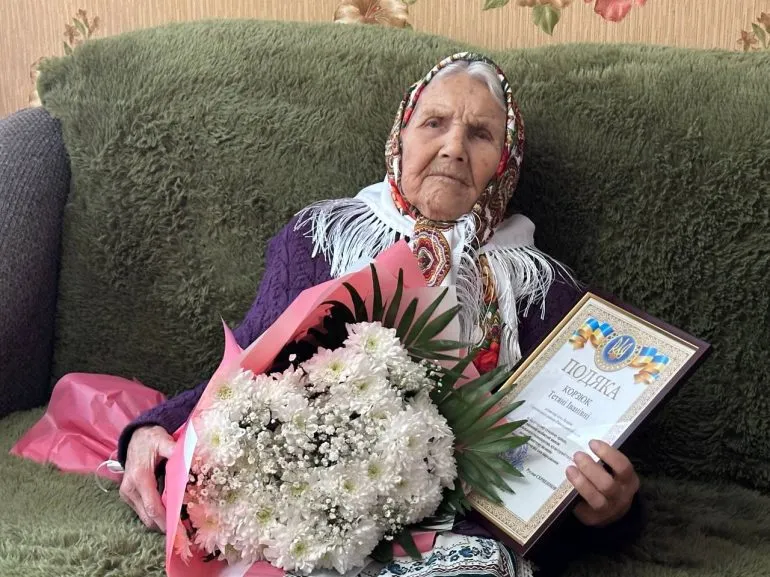 Anniversaries and Traditions: Tetyana Korzyuk from Rivne Region Celebrates 100 Years