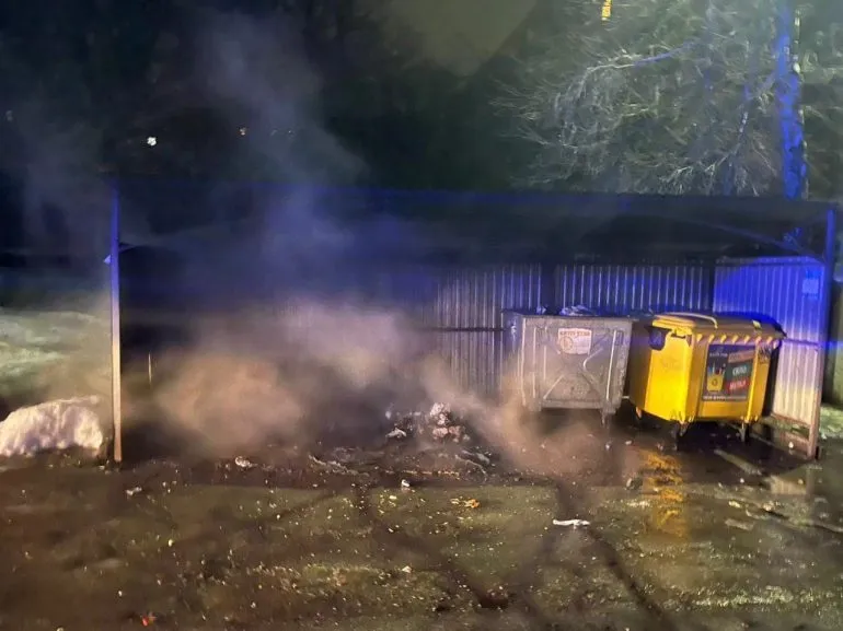 In Rivne, garbage containers were set on fire: three cases of vandalism