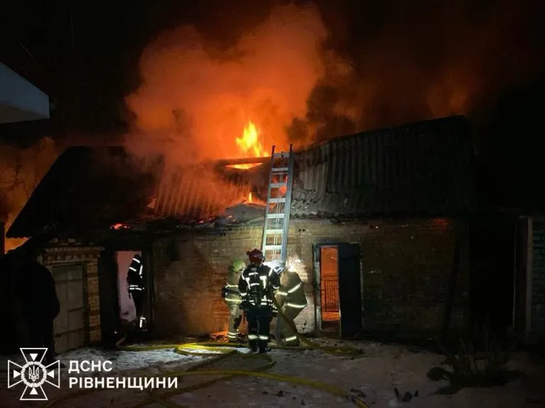 В Ровенской области во время пожара погиб мужчина