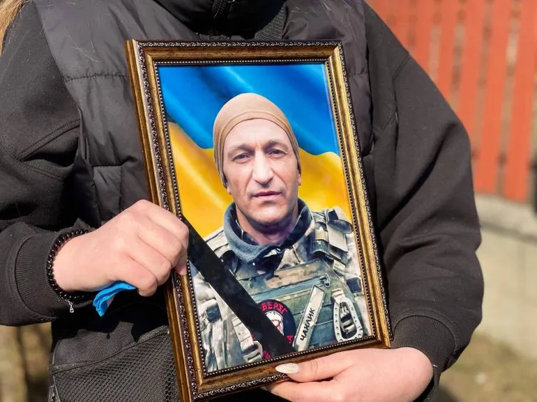 Farewell to the Defender of Ukraine Hennadiy Hukovskyi in Rivne Region