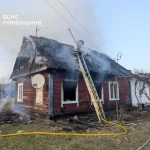 У селі Морочне на Рівненщині згорів житловий будинок