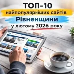 Ranking of the Most Popular Websites in Rivne Region: February 2026 Leaders