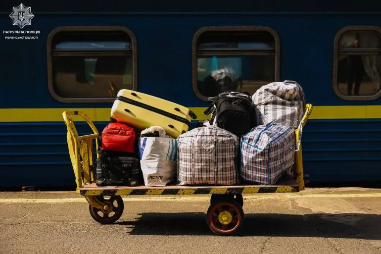 Rivne Welcomed the Evacuation Train from Eastern Ukraine