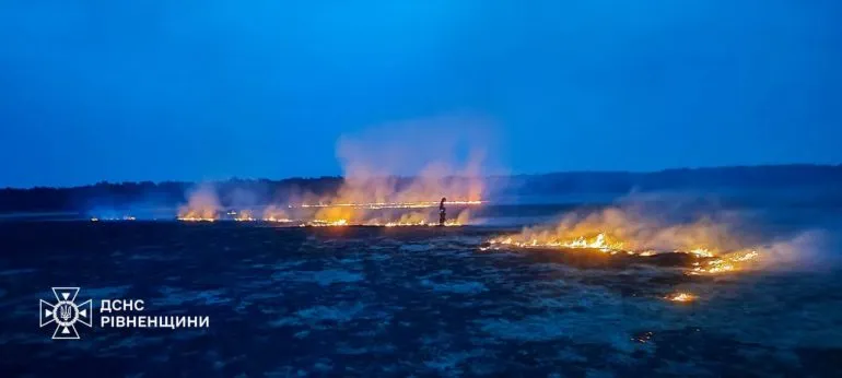 In Rivne Region, fire destroyed nearly 10 hectares of land in one day