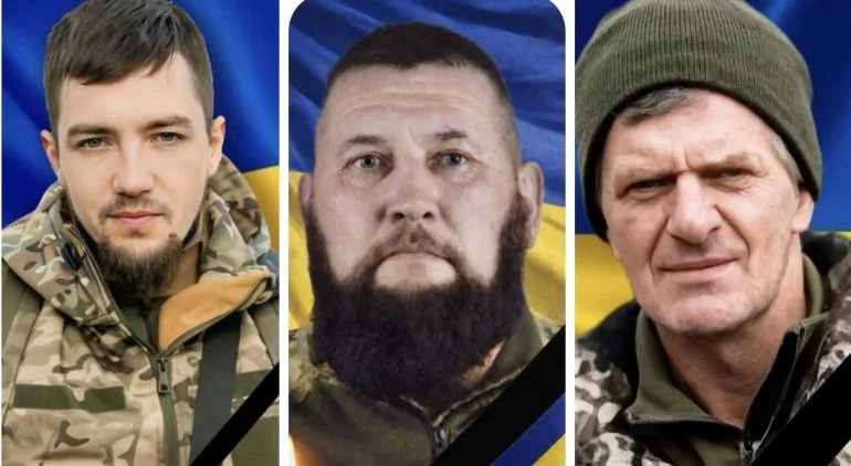 Rivnenshchyna Bids Farewell to Three Heroes: Serhiy Saliy, Valeriy Filovets, and Andriy Markovych