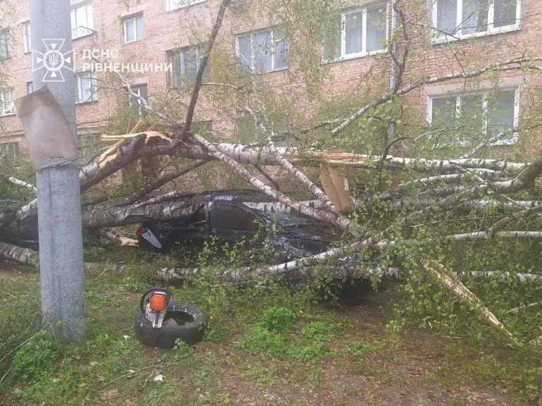 Спасатели Ровенщины ликвидировали последствия непогоды за сутки