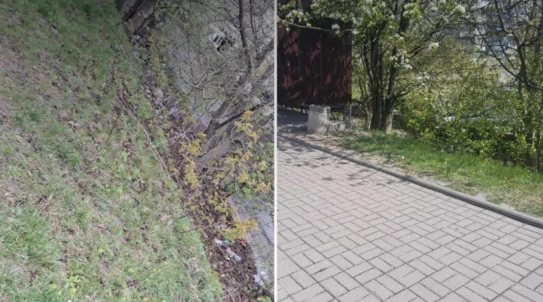У Рівному прибрали територію на Млинівській за скаргою мешканців