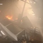 Fire in a Two-Story Building in Rivne