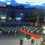 Children Dance by the Portraits of Fallen Heroes in Rivne