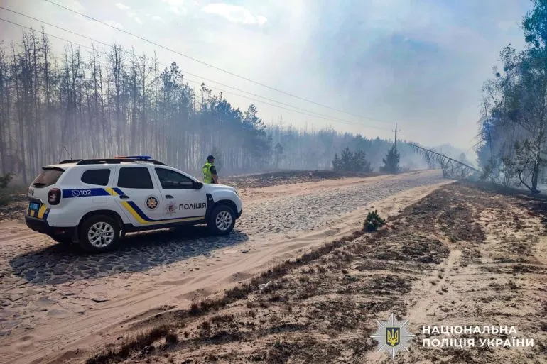 Rivne Region: Nearly a Thousand Subscribers Left Without Electricity Due to Fire
