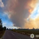Масштабна пожежа на Рівненщині: вогонь швидко поширюється