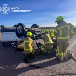 ДТП поблизу Рівного: перекидання автомобіля Ford Kuga