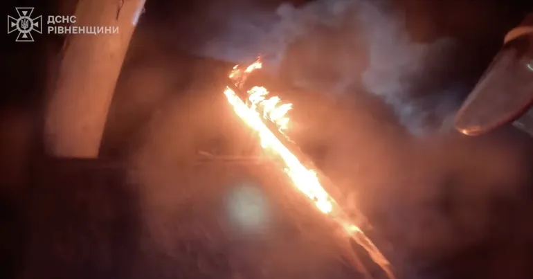 Massive fire in Rivne region: details of the production workshop blaze